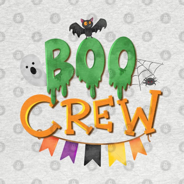 Boo crew cute Halloween by PrintAmor